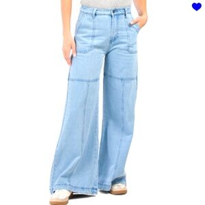 On twelfth high Rise wide leg jeans 👖 light wash